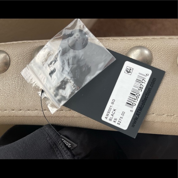 ATM ANTHONY THOMAS MELILLO Black 100% SILK Joggers - Picture 7 of 9